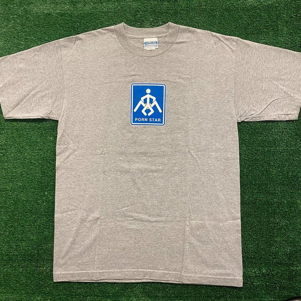 Vintage 90s Porn Star T-Shirt 1990s Skater Punk Funny XXX Obscene Humor